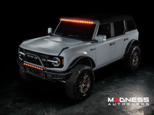 Ford Bronco Windshield Light Bar - Integrated Roof Light Bar System - Oracle - LED - Carbonized Grey